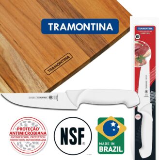 Tramontina -24621187 – Butcher Knife – 7 inch Polypropylene handle with antimicrobial protection