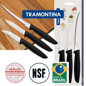 Tramontina 23498012 Plenus 3-Piece Knife Set