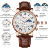 Moon Phase Date Waterproof watch